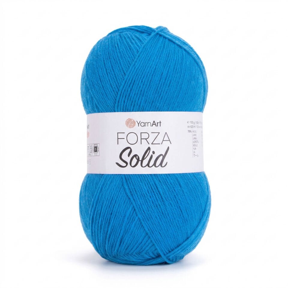 YARNART FORZA SOLID - EL ÖRGÜ İPİ MAVİ - 4618