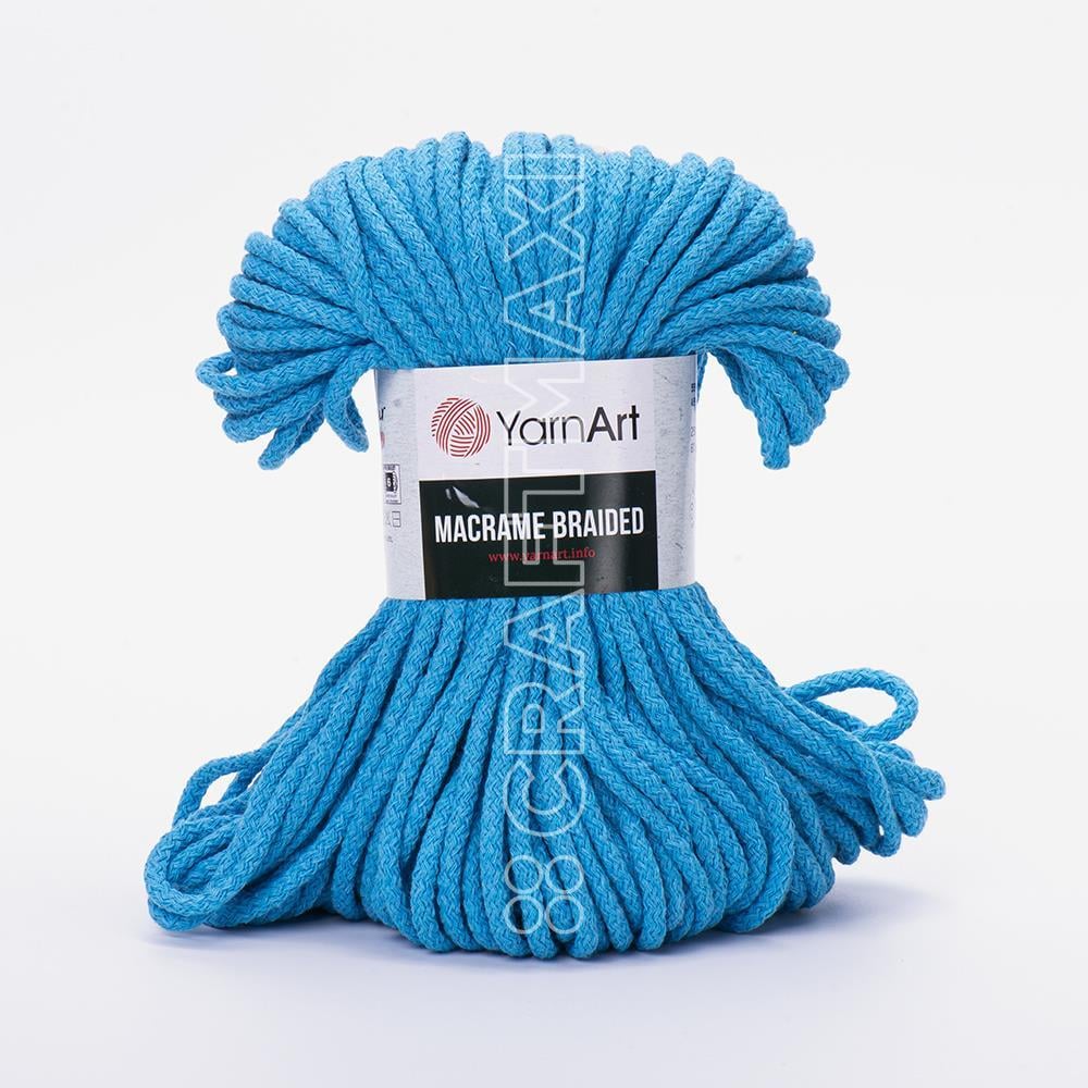 YARNART MACRAME BRAIDED - MAKROME EL ÖRGÜ İPİ TURKUAZ - 763