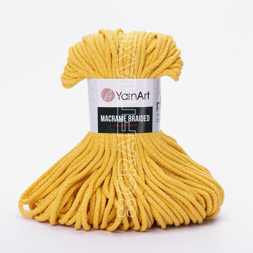 YARNART MACRAME BRAIDED - MAKROME EL ÖRGÜ İPİ HARDAL - 764