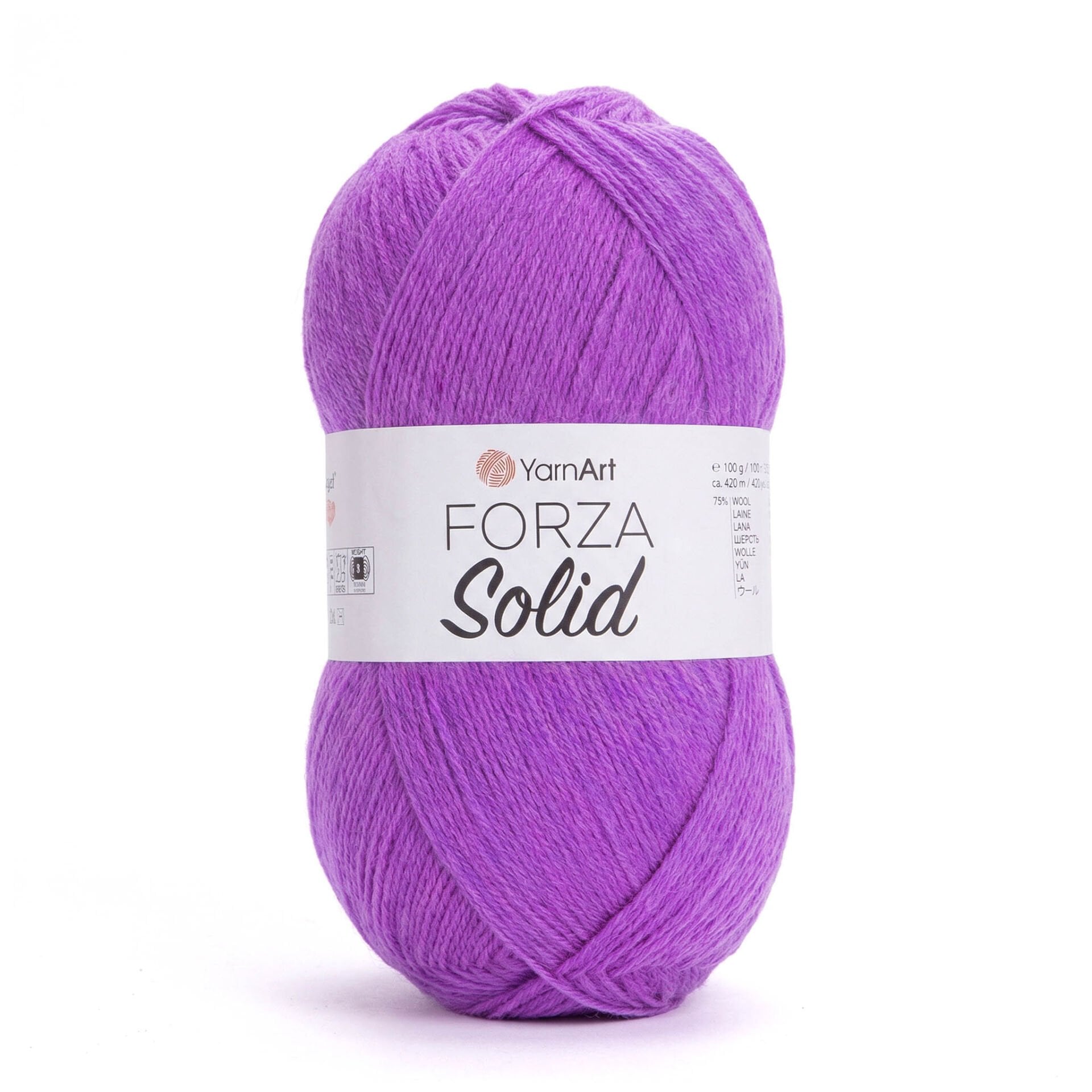 YARNART FORZA SOLID - EL ÖRGÜ İPİ MENEKŞE - 4641