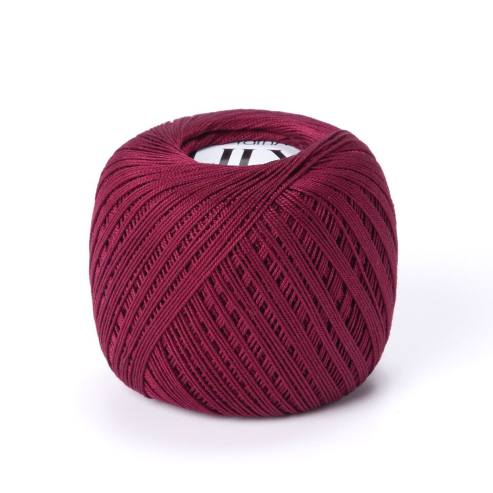 YARNART LILY - MERSERİZE DANTEL İPİ VİŞNE ÇÜRÜĞÜ - 0112