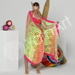 YARNART FLOWERS VIVID - EBRULİ EL ÖRGÜ İPİ EBRULİ - 512