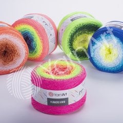 YARNART FLOWERS VIVID - EBRULİ EL ÖRGÜ İPİ