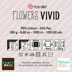 YARNART FLOWERS VIVID - EBRULİ EL ÖRGÜ İPİ EBRULİ - 512