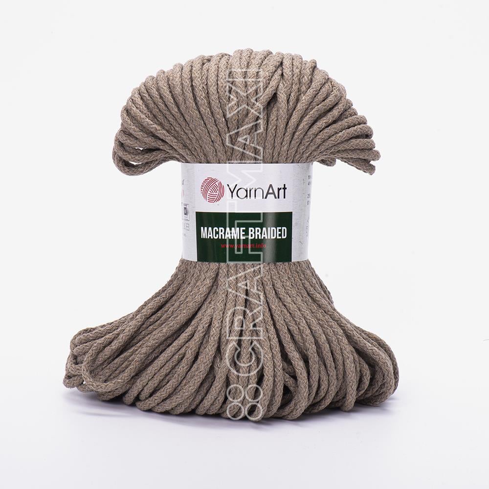 YARNART MACRAME BRAIDED - MAKROME EL ÖRGÜ İPİ VİZON - 768