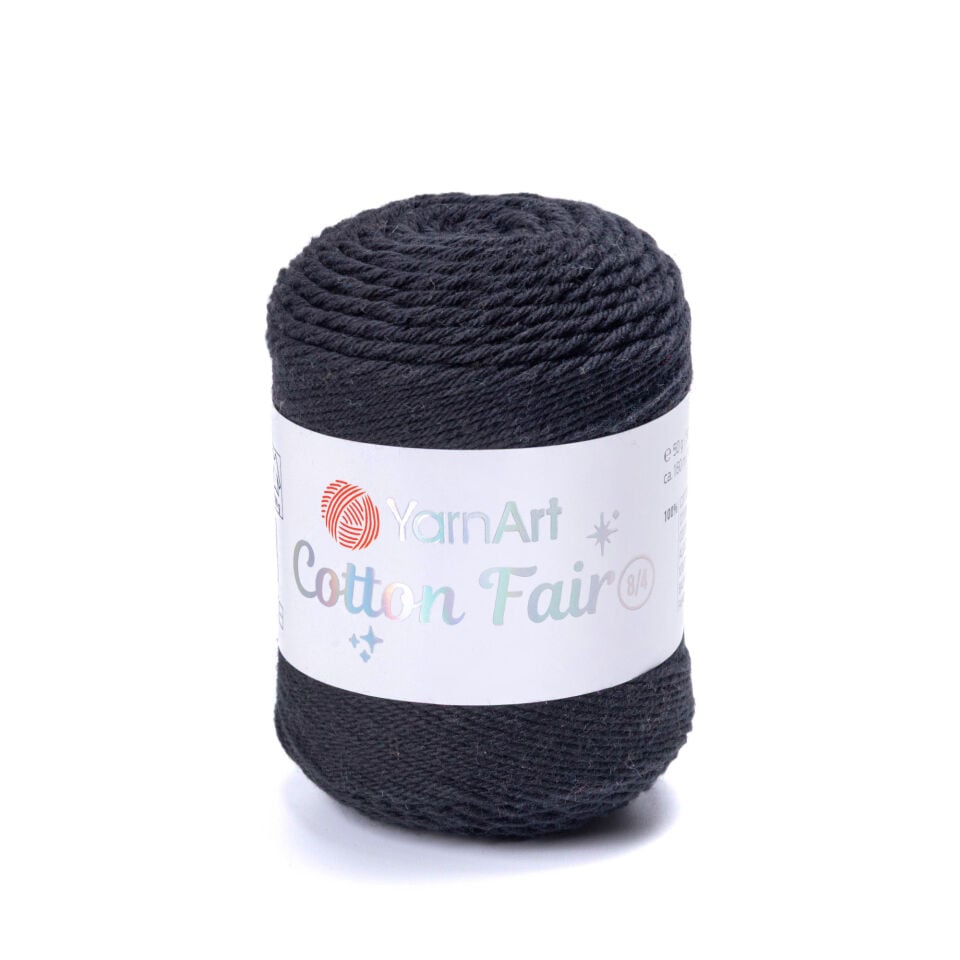 YARNART COTTON FAIR 8/4 - ÖRGÜ İPİ SİYAH - 5594