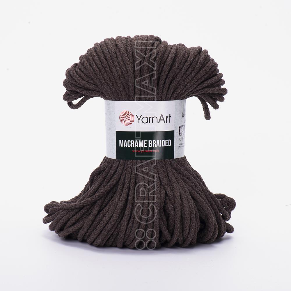 YARNART MACRAME BRAIDED - MAKROME EL ÖRGÜ İPİ KOYU KAHVERENGİ - 769