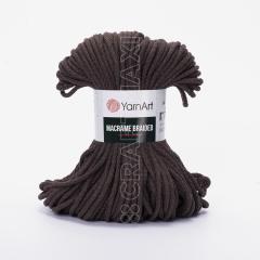YARNART MACRAME BRAIDED - MAKROME EL ÖRGÜ İPİ KOYU KAHVERENGİ - 769
