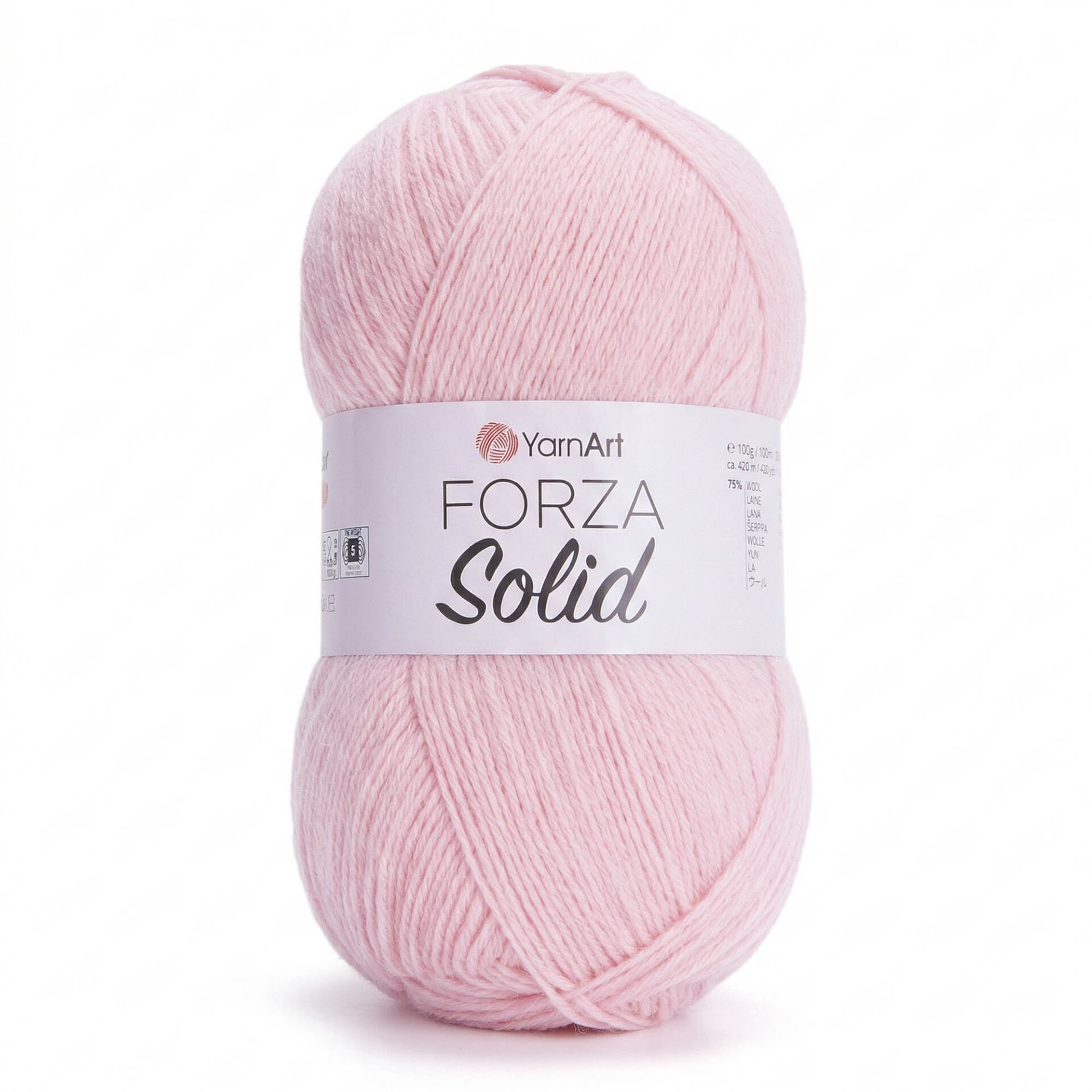 YARNART FORZA SOLID - EL ÖRGÜ İPİ PEMBE - 4634