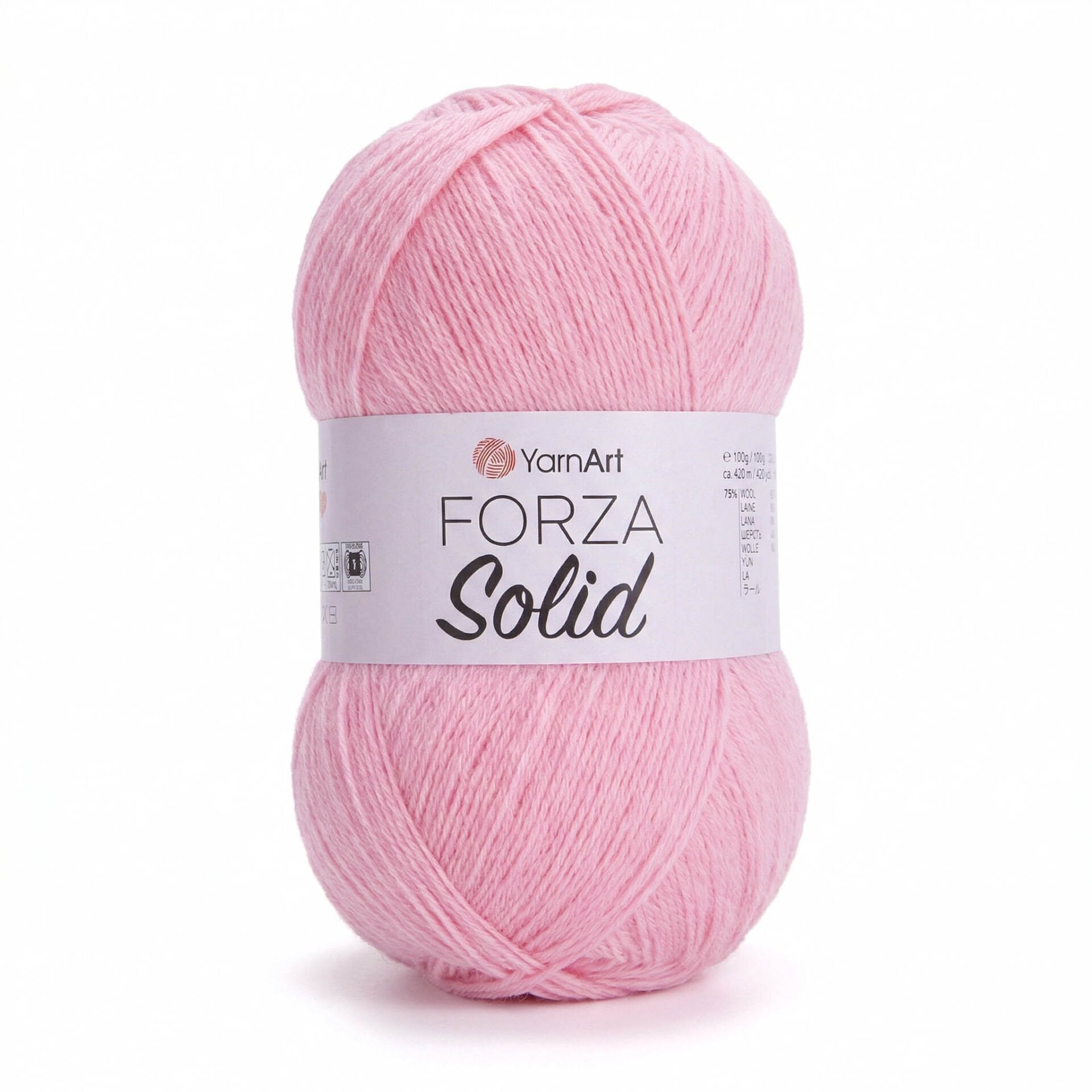 YARNART FORZA SOLID - EL ÖRGÜ İPİ PEMBE - 4635