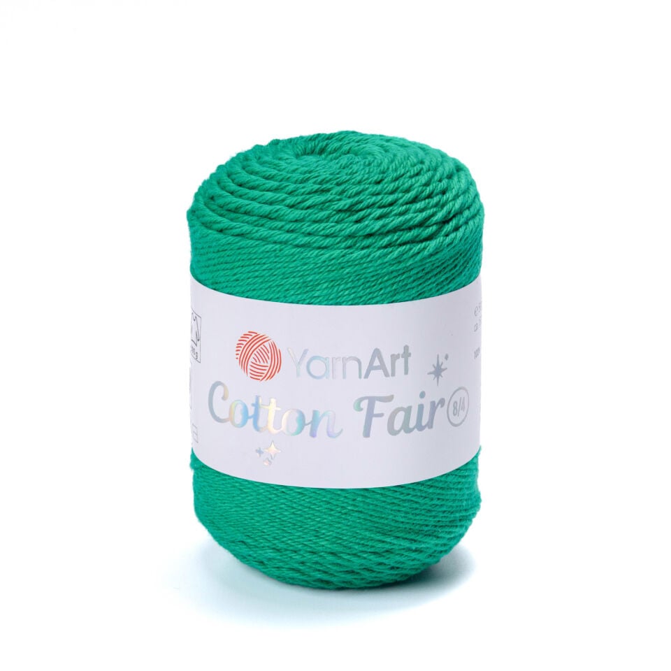YARNART COTTON FAIR 8/4 - ÖRGÜ İPİ YEŞİL - 5551