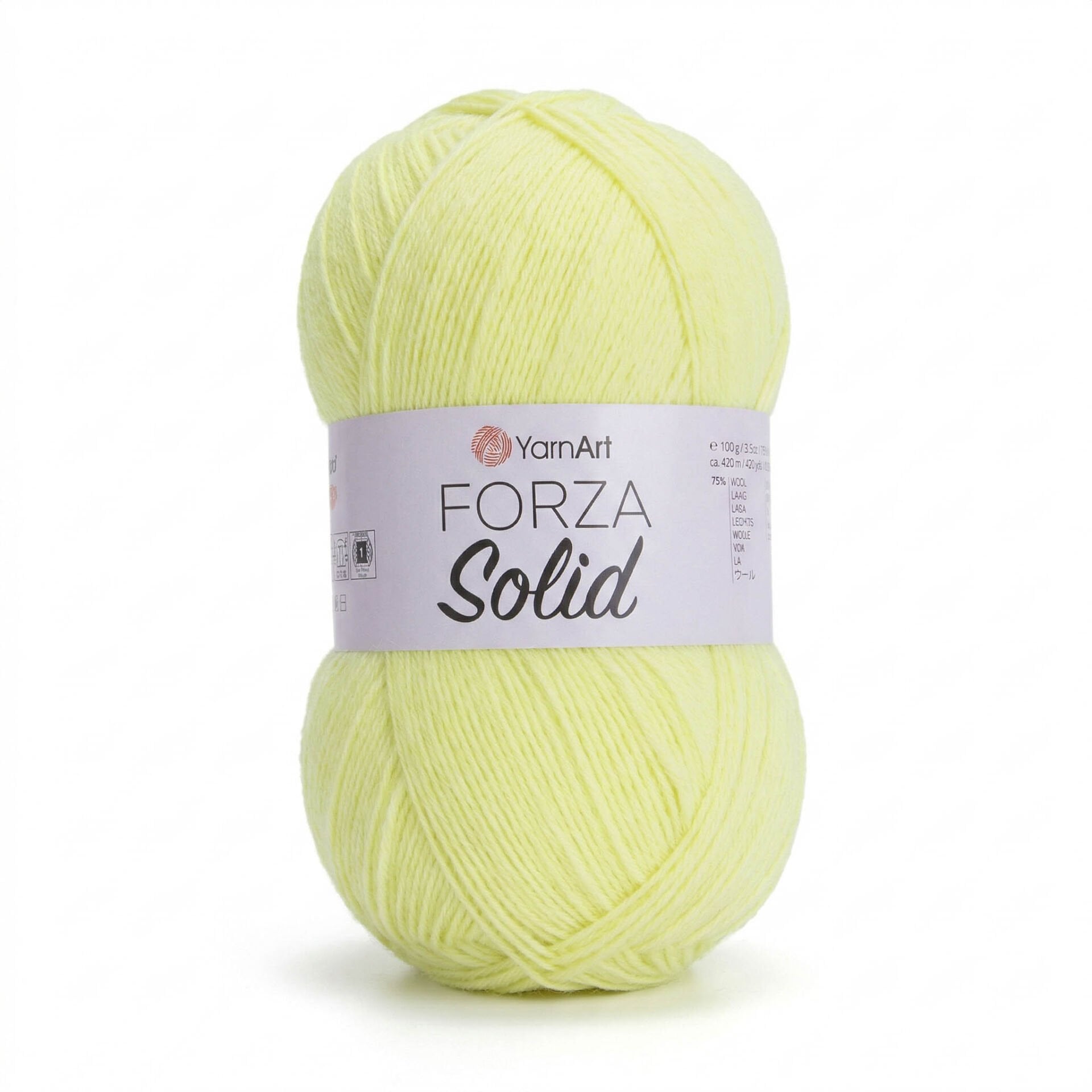 YARNART FORZA SOLID - EL ÖRGÜ İPİ SARI - 4632