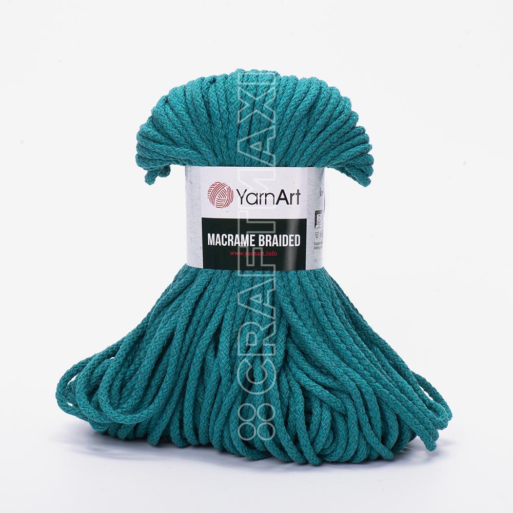 YARNART MACRAME BRAIDED - MAKROME EL ÖRGÜ İPİ PETROL YEŞİLİ - 783