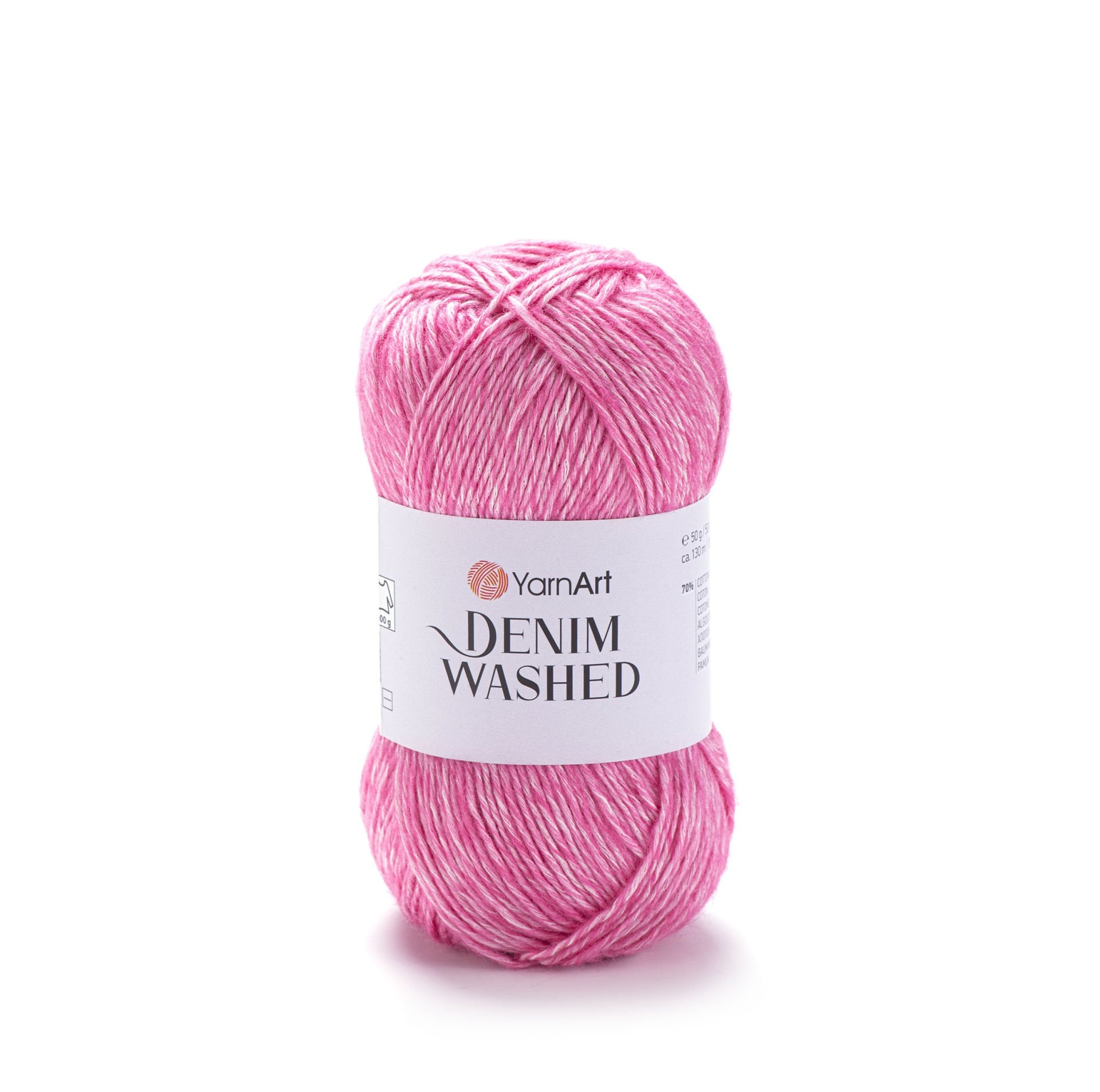 YARNART DENIM WASHED - MELANJ EL ÖRGÜ İPİ PEMBE - 905