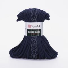 YARNART MACRAME BRAIDED - MAKROME EL ÖRGÜ İPİ LACİVERT - 784