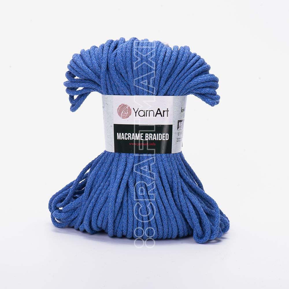 YARNART MACRAME BRAIDED - MAKROME EL ÖRGÜ İPİ MAVİ - 786