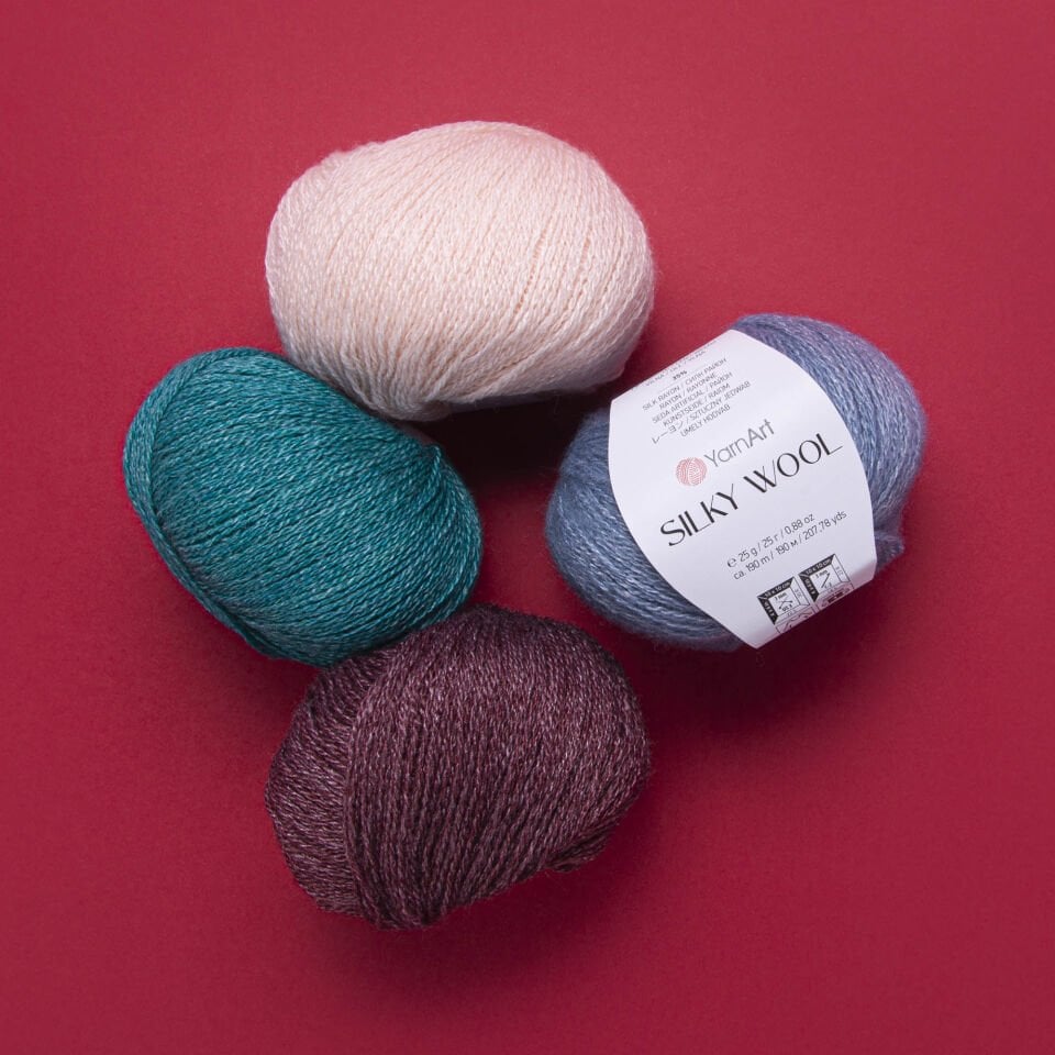 YARNART SILKY WOOL - EL ÖRGÜ İPİ