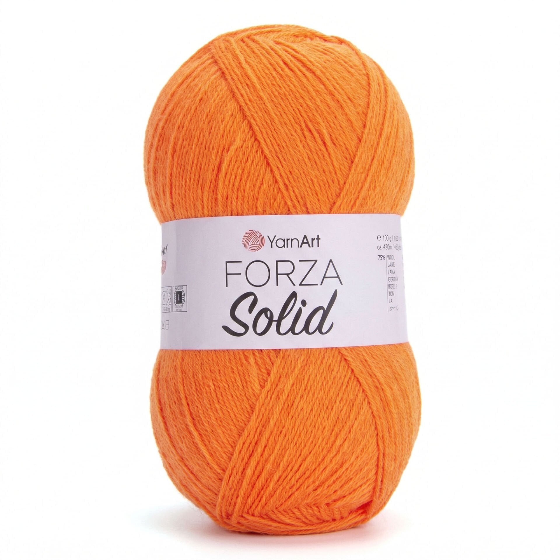 YARNART FORZA SOLID - EL ÖRGÜ İPİ TURUNCU - 4643
