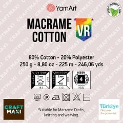 YARNART MACRAME COTTON VR - MAKROME EL ÖRGÜ İPİ EBRULİ - 926
