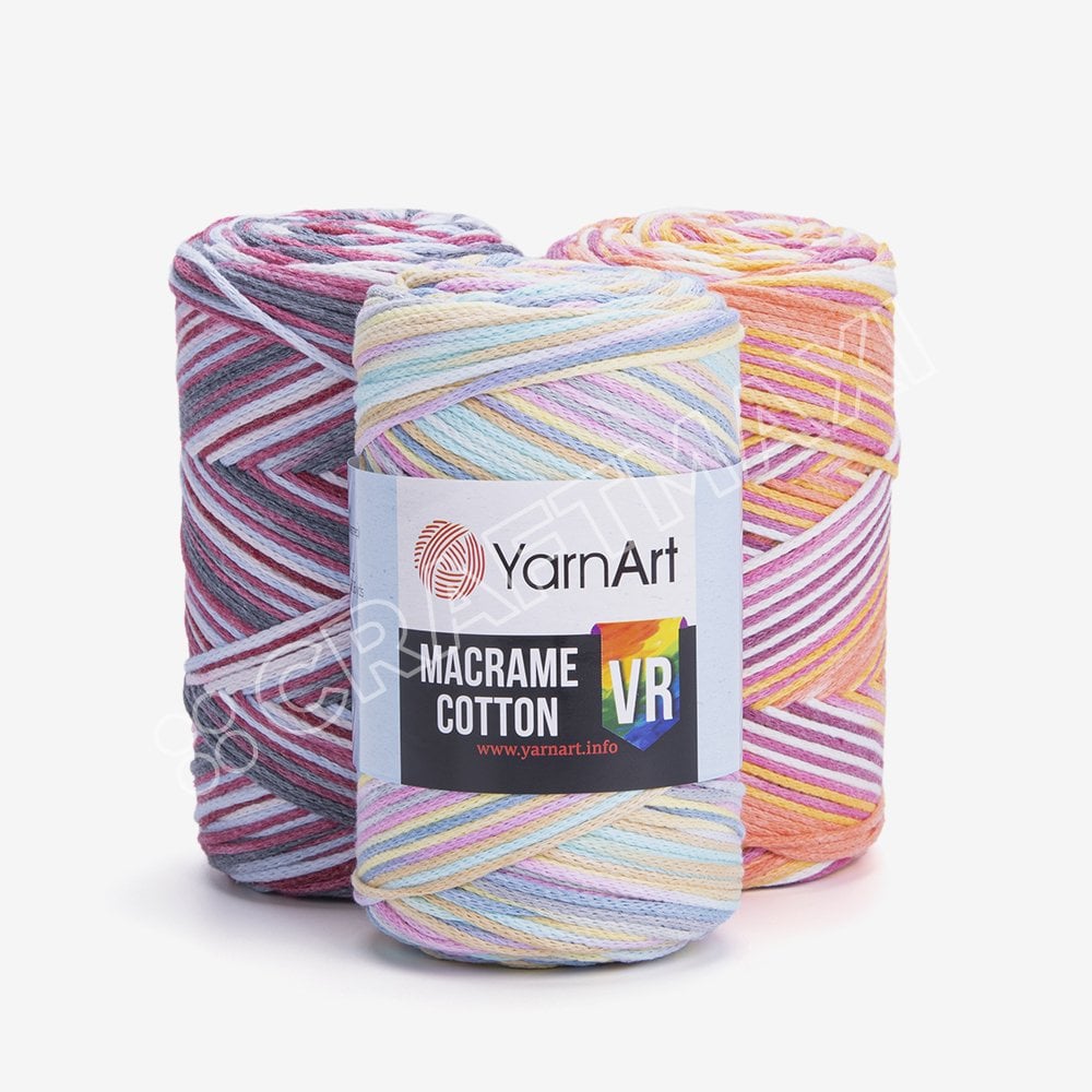 YARNART MACRAME COTTON VR - MAKROME EL ÖRGÜ İPİ
