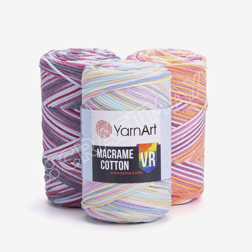 YARNART MACRAME COTTON VR - MAKROME EL ÖRGÜ İPİ