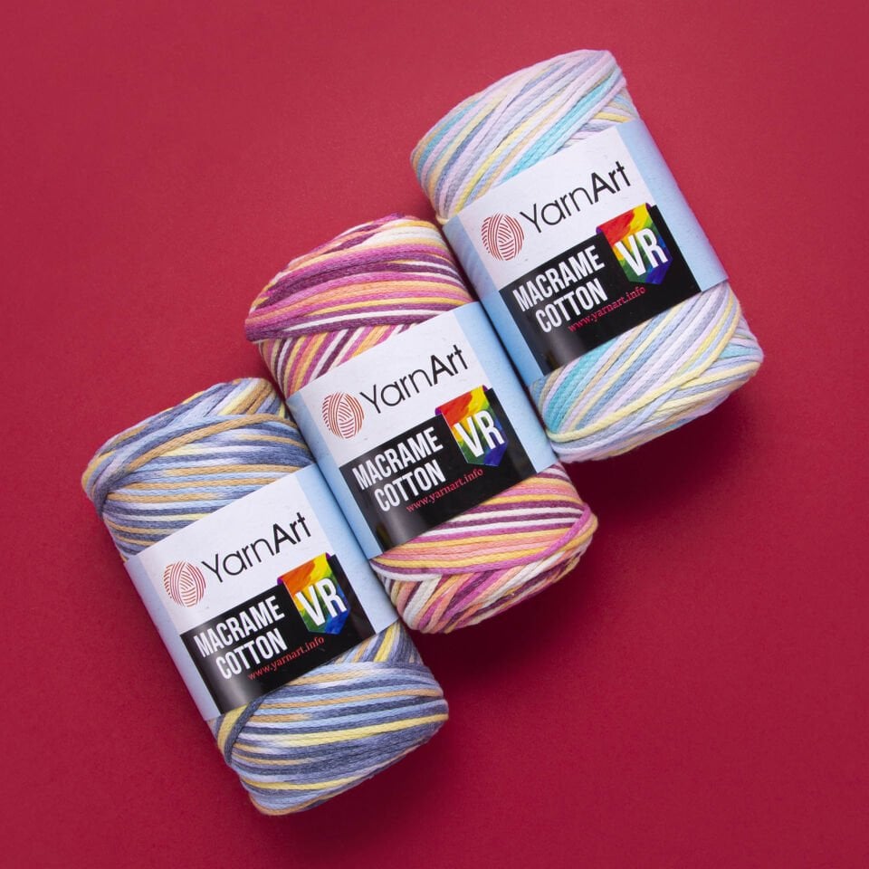 YARNART MACRAME COTTON VR - MAKROME EL ÖRGÜ İPİ