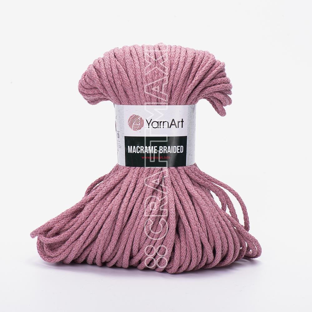 YARNART MACRAME BRAIDED - MAKROME EL ÖRGÜ İPİ GÜL KURUSU - 792