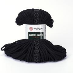 YARNART MACRAME BRAIDED - MAKROME EL ÖRGÜ İPİ SİYAH - 750