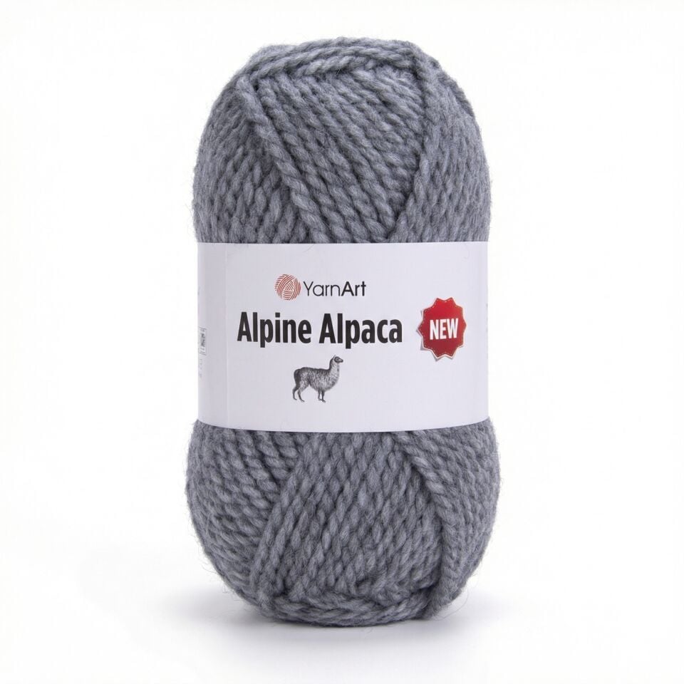 YARNART ALPINE ALPACA NEW - EL ÖRGÜ İPİ GRİ - 1447