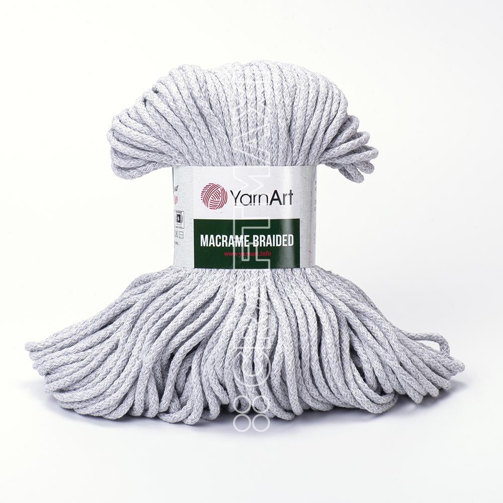 YARNART MACRAME BRAIDED - MAKROME EL ÖRGÜ İPİ AÇIK GRİ - 756