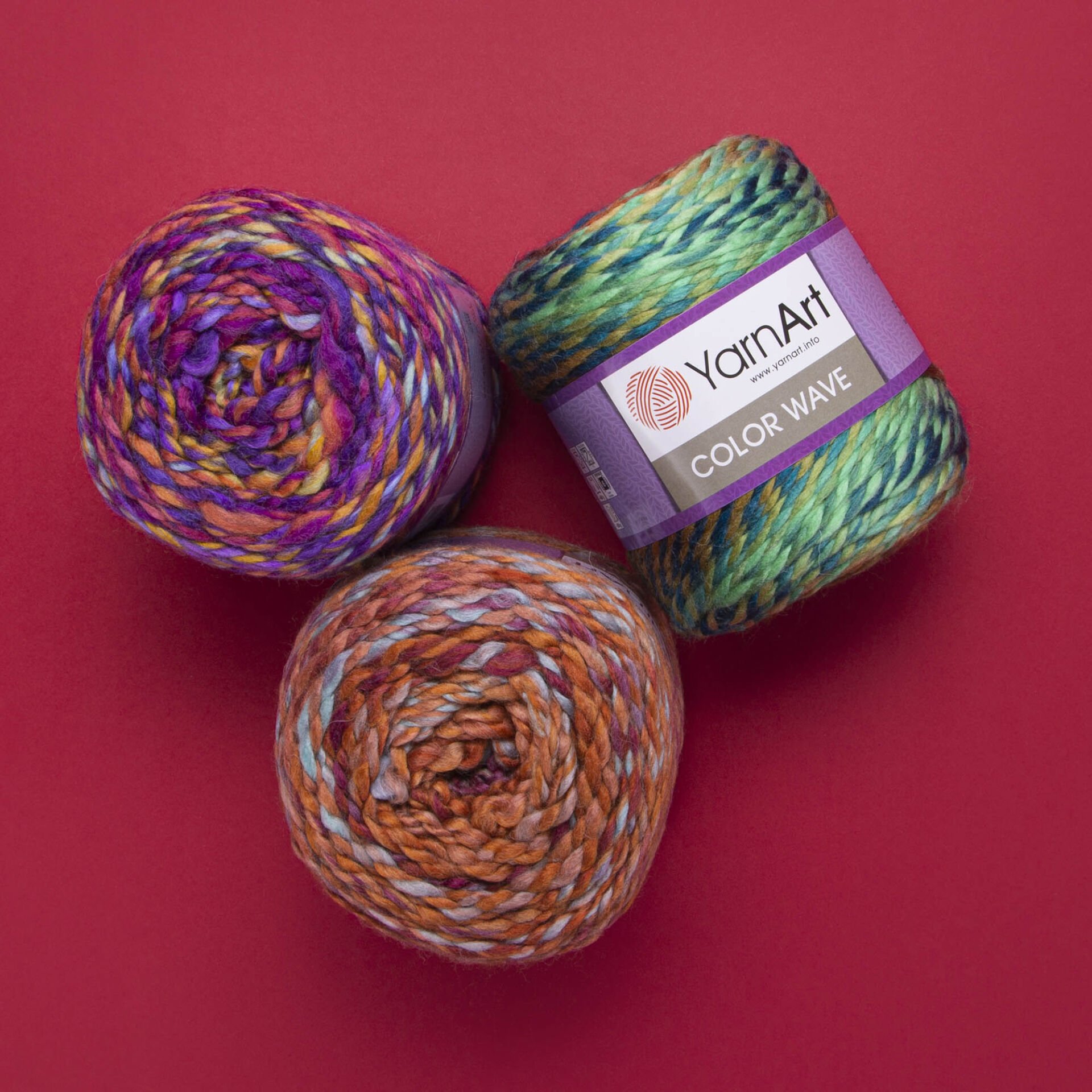 YARNART COLOR WAVE - EBRULİ EL ÖRGÜ İPİ