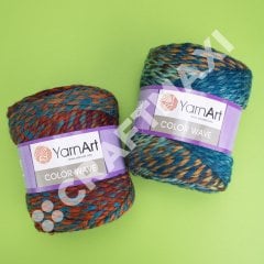 YARNART COLOR WAVE - EBRULİ EL ÖRGÜ İPİ EBRULİ - 117