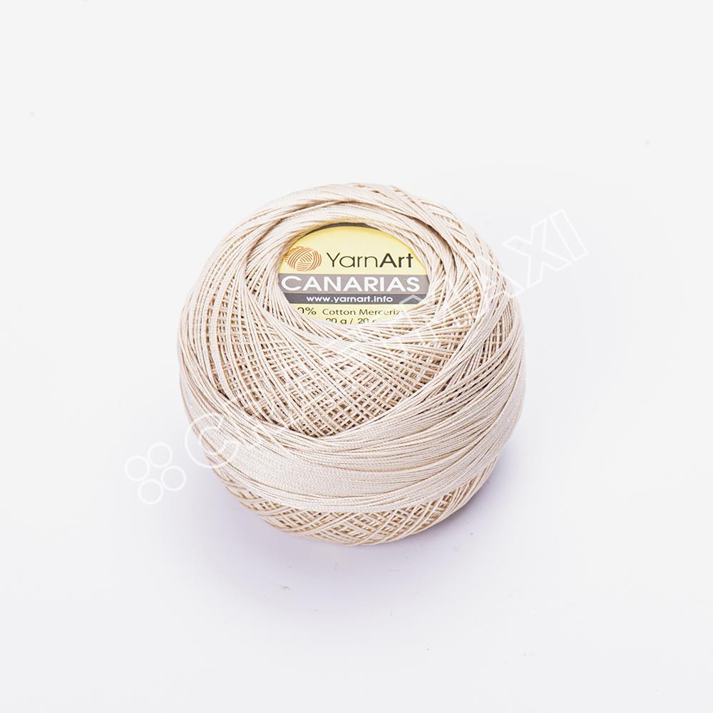 YARNART CANARIAS - MERSERİZE DANTEL İPİ BEJ - 4660