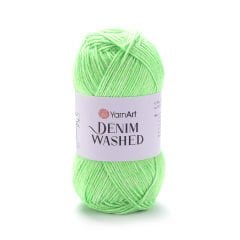 YARNART DENIM WASHED - MELANJ EL ÖRGÜ İPİ FOSFORLU YEŞİL - 912