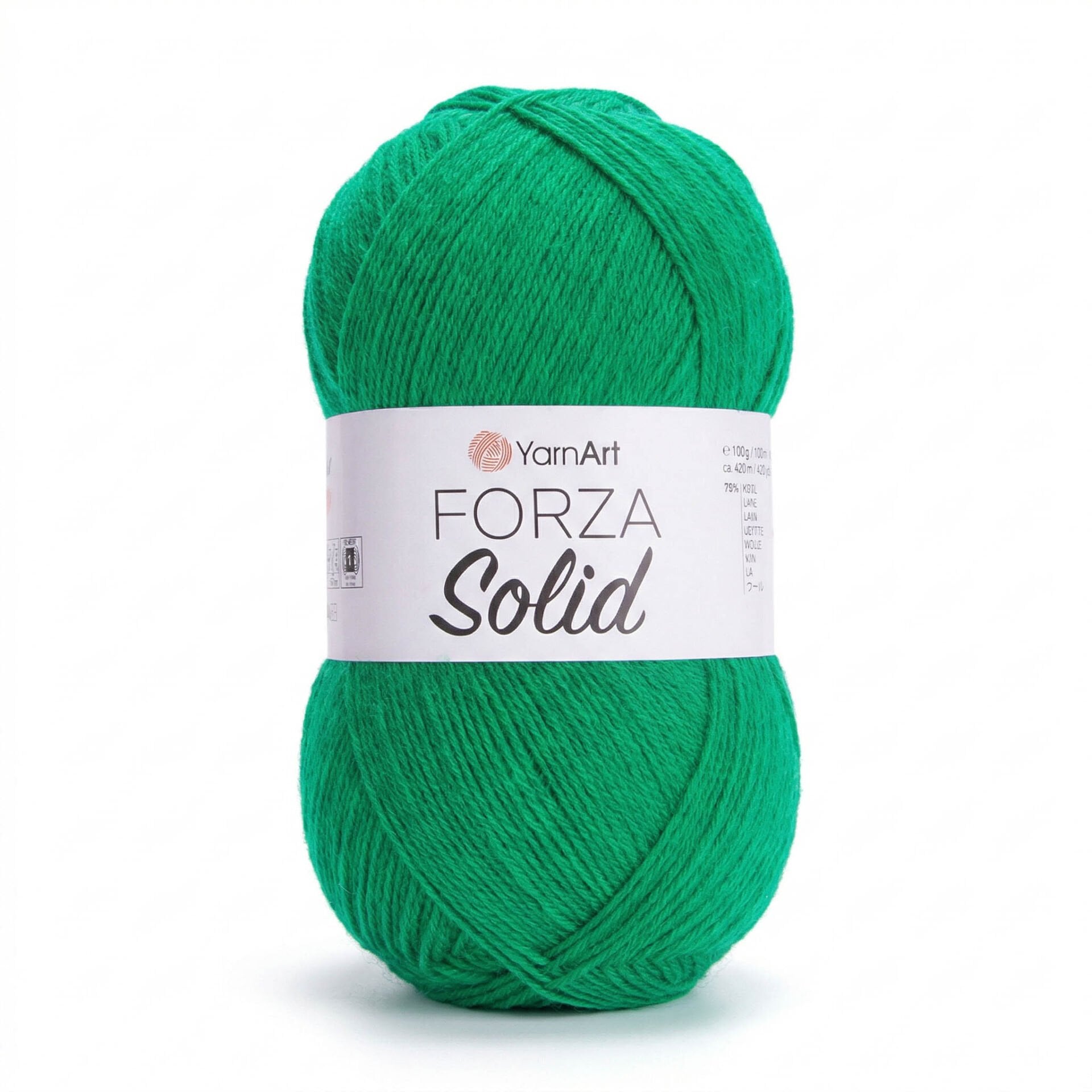 YARNART FORZA SOLID - EL ÖRGÜ İPİ YEŞİL - 4628