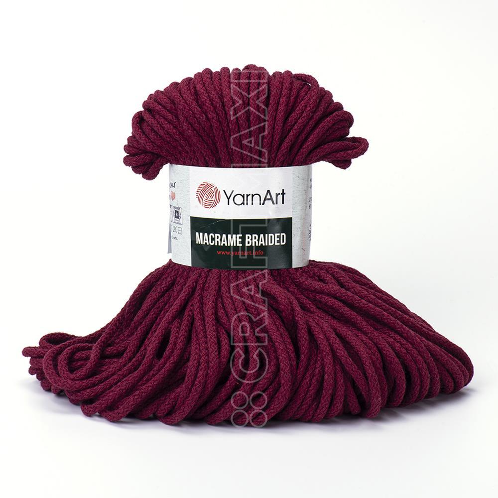 YARNART MACRAME BRAIDED - MAKROME EL ÖRGÜ İPİ BORDO - 781