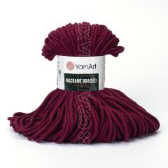 YARNART MACRAME BRAIDED - MAKROME EL ÖRGÜ İPİ BORDO - 781