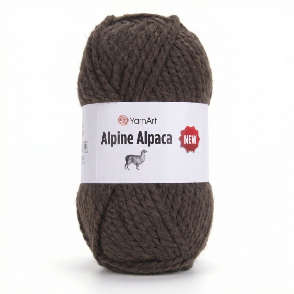 YARNART ALPINE ALPACA NEW - EL ÖRGÜ İPİ KOYU KAHVERENGİ - 1431