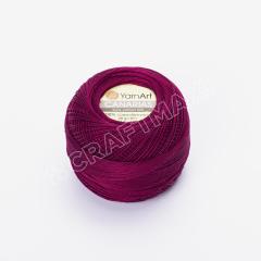 YARNART CANARIAS - MERSERİZE DANTEL İPİ BORDO - 0112