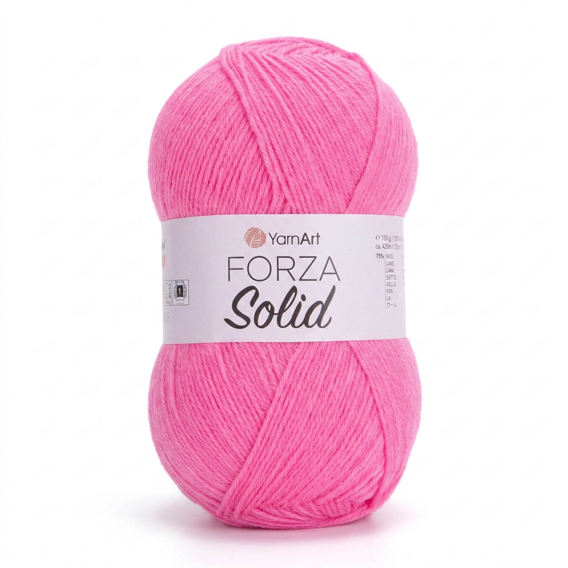 YARNART FORZA SOLID - EL ÖRGÜ İPİ ŞEKER PEMBE - 4642