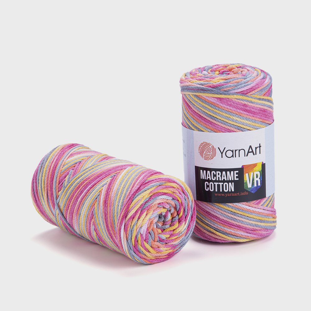 YARNART MACRAME COTTON VR - MAKROME EL ÖRGÜ İPİ EBRULİ - 913