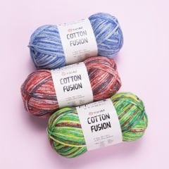 YARNART COTTON FUSION - EL ÖRGÜ İPİ EBRULİ - 3656