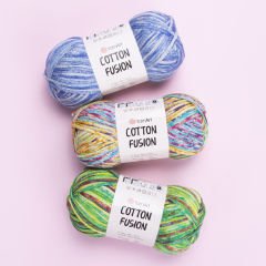 YARNART COTTON FUSION - EL ÖRGÜ İPİ EBRULİ - 3647