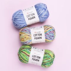 YARNART COTTON FUSION - EL ÖRGÜ İPİ EBRULİ - 3656