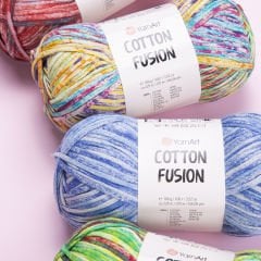 YARNART COTTON FUSION - EL ÖRGÜ İPİ EBRULİ - 3656
