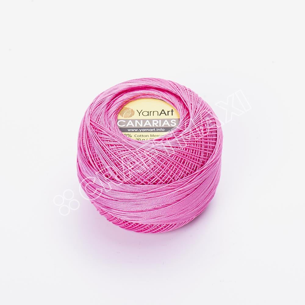 YARNART CANARIAS - MERSERİZE DANTEL İPİ FUŞYA - 5001