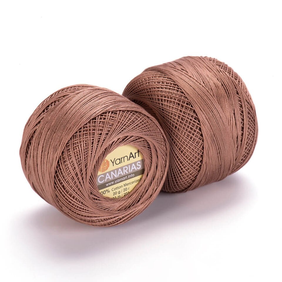 YARNART CANARIAS - MERSERİZE DANTEL İPİ SÜTLÜ KAHVE - 0015