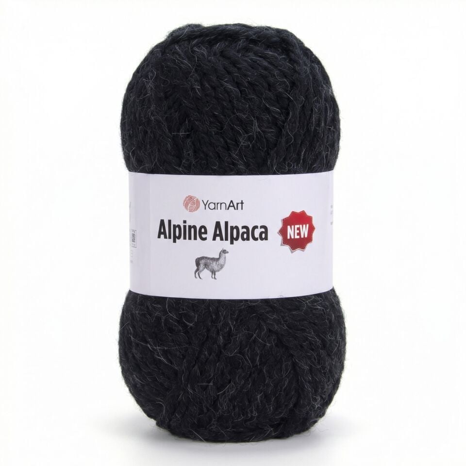 YARNART ALPINE ALPACA NEW - EL ÖRGÜ İPİ ANTRASİT - 1439