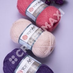 YARNART SILKY ROYAL - EL ÖRGÜ İPİ SİYAH - 435