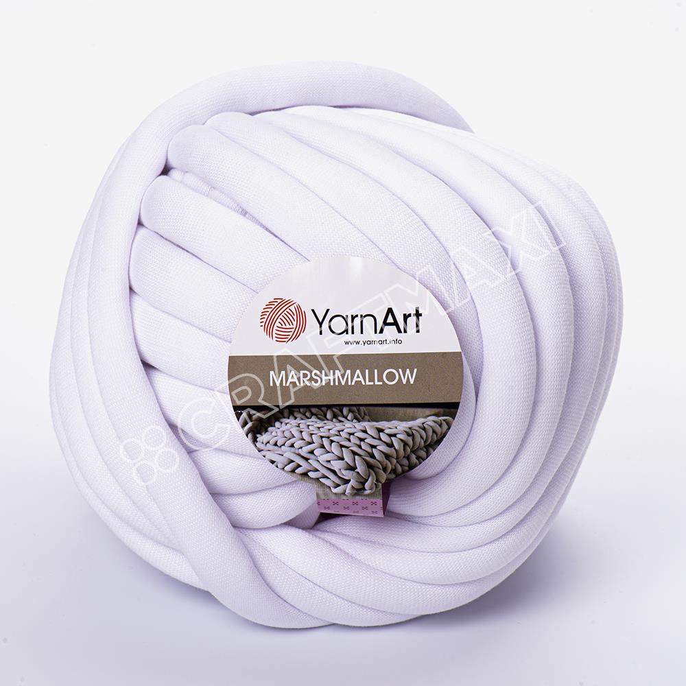 YARNART MARSHMALLOW - DÜĞÜM YASTIK İPİ BEYAZ - 901
